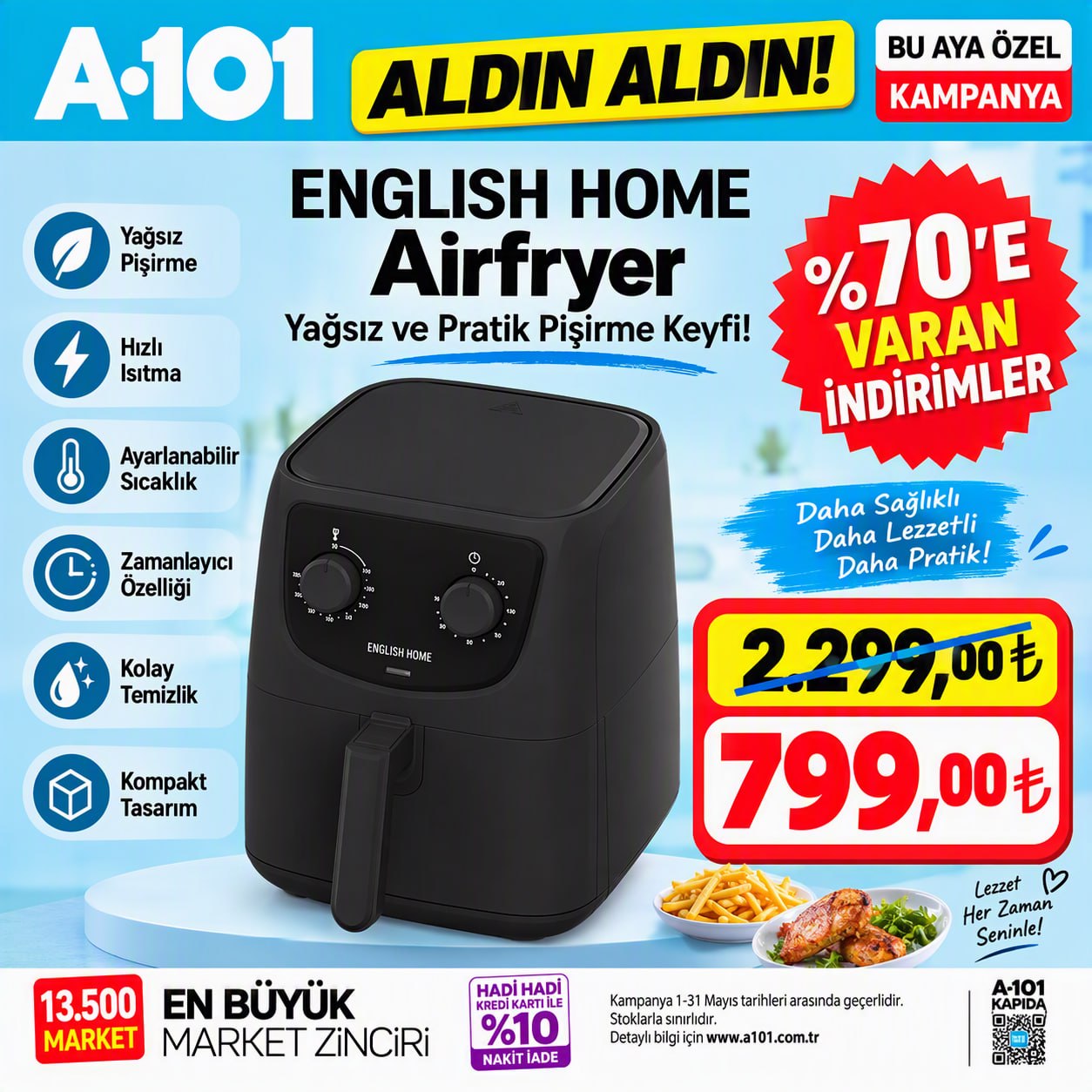 English Home Airfryer Fırsatı