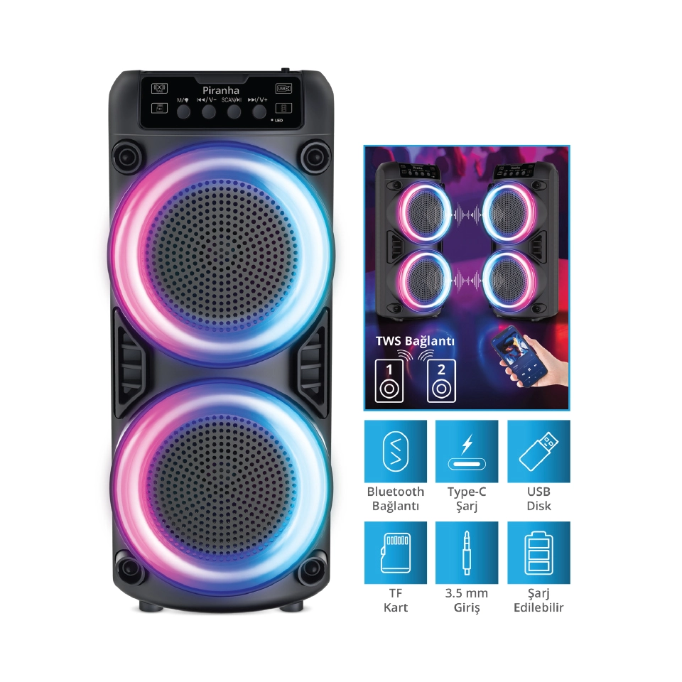 Piranha 7849 Bluetooth Hoparlör