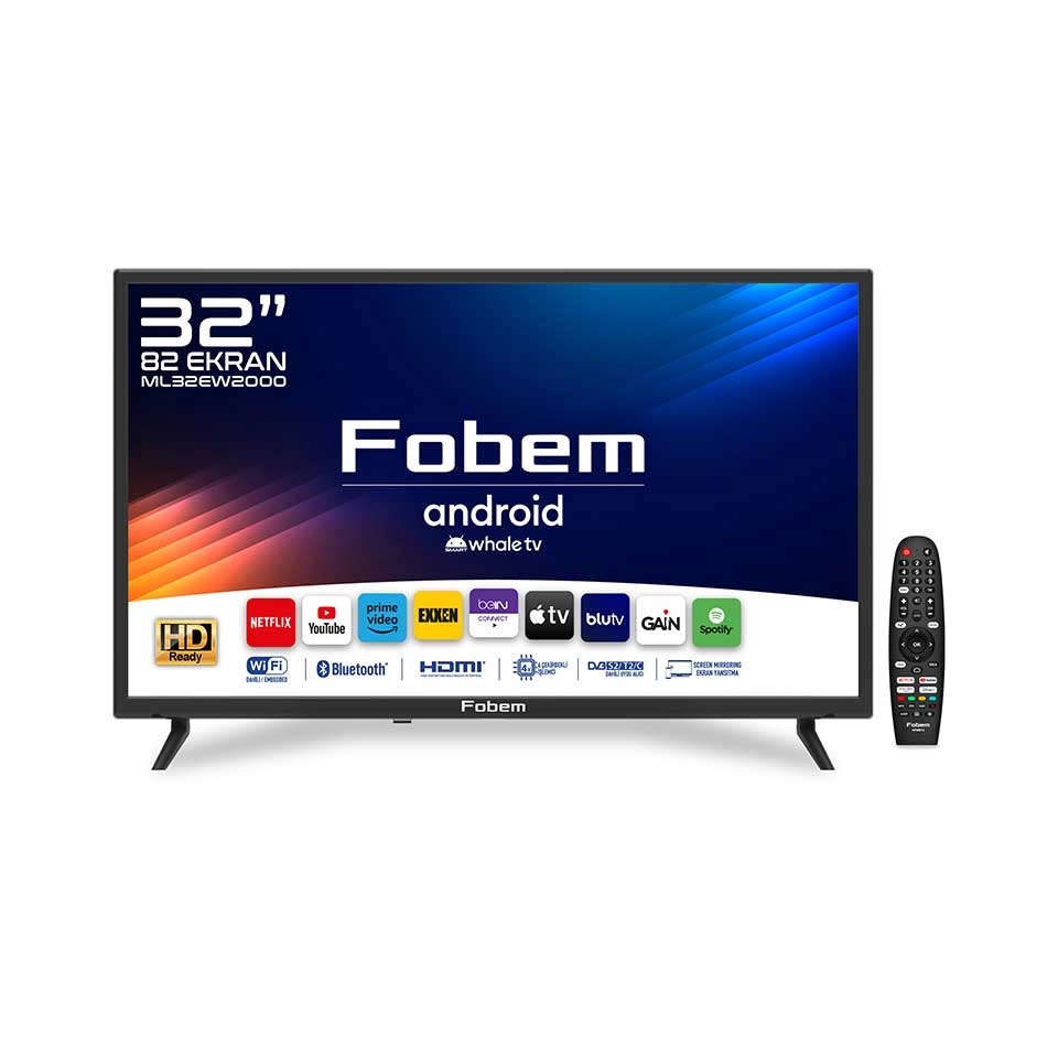Fobem ML32EW2000 32” HD Ready Android Smart Whale LED TV