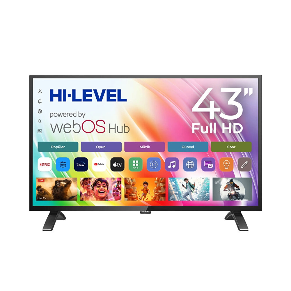 Hi Level HL43DMN540 43" FHD Webos 2.0 D-Dual LED TV