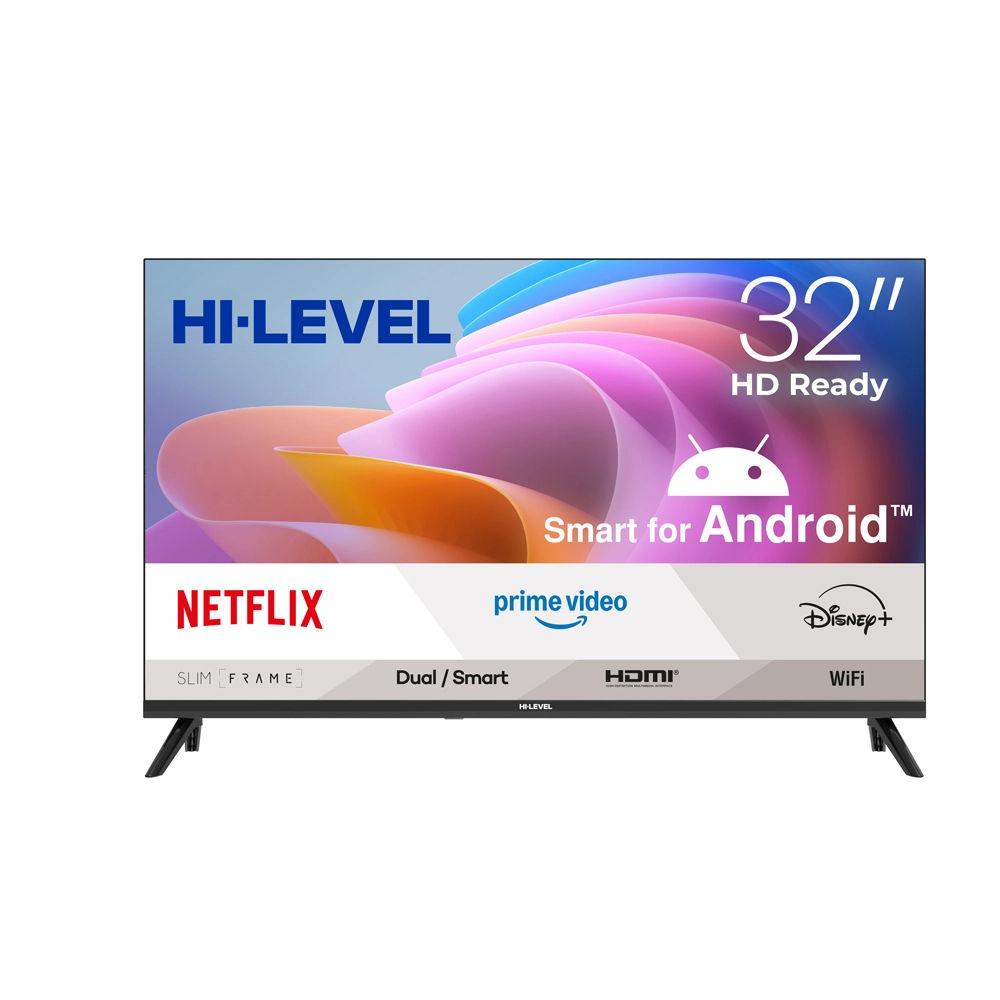 Hi Level HL32HMLN-A14S 32" Frameless HD Ready Android 14 Smart TV