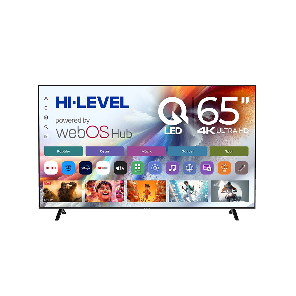 Hi Level HL65QMN252SC-S 65" Frameless UHD Qled Webos TV